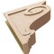 Ekena Millwork 6"W x 24"D x 24"H Thin Scroll Rough Cedar Woodgrain TimberThane Corbel, Primed Tan CORUR06X24X24SCRRCPR - alternate 6